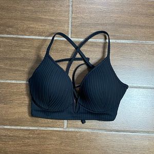 Shade & Shore Black Swim Top